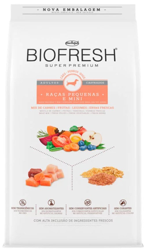 BIOFRESH PERRO SUPER PREMIUM CASTRADO RAZA PEQ/MINI 3KG