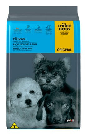 THREE DOGS ORIGINAL CACHORROS DE RAZAS PEQUEÑAS E MINI 3 KG