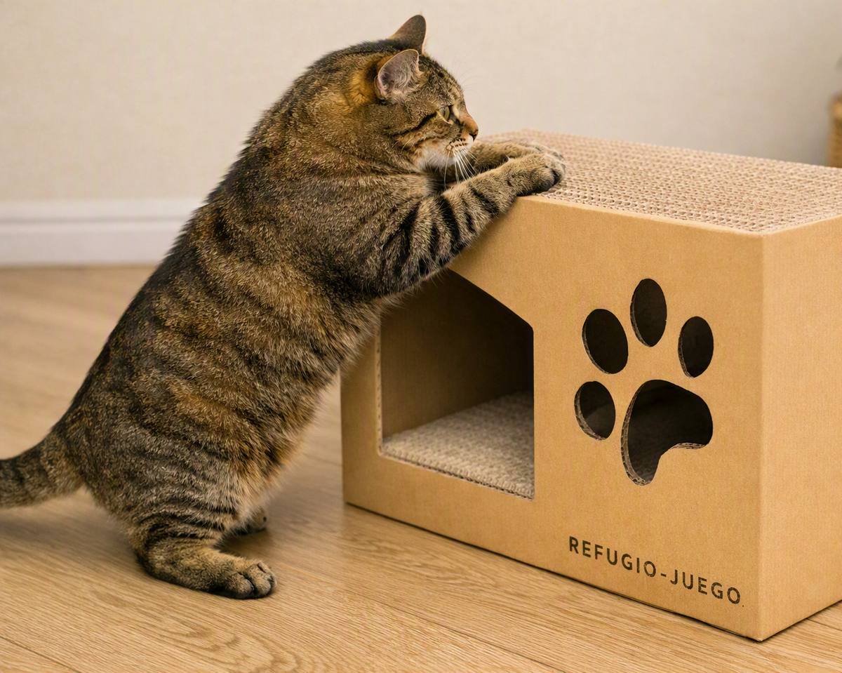 RASCADOR PARA GATOS CAT HOME 2 EN 1