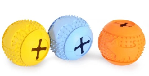 CAMON JUGUETE PELOTA DE GOMA SNACK CON DIENTES 7,5 CM
