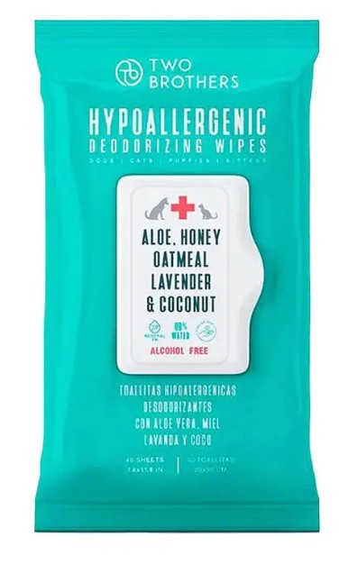 HYPOALLERGENIC WIPES 40P (CON ALOE, MIEL, AVENA, LAVANDA Y COCO)