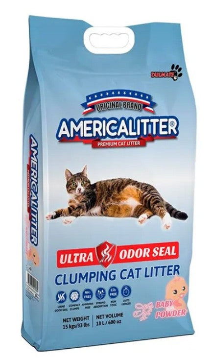 AMERICAN LITTER ULTRA ODOR SEAL TALCO BEBE 7 KG