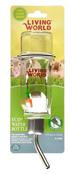 BEBEDERO VIDRIO 177 ML - LIVING WORLD