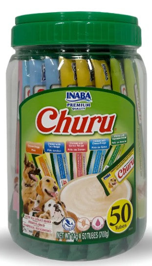 INABA DOG CHURU MIX POLLO 50 UN