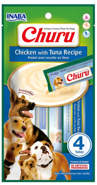 INABA DOG CHURU 4P CHICKEN WITH TUNA RECIPE