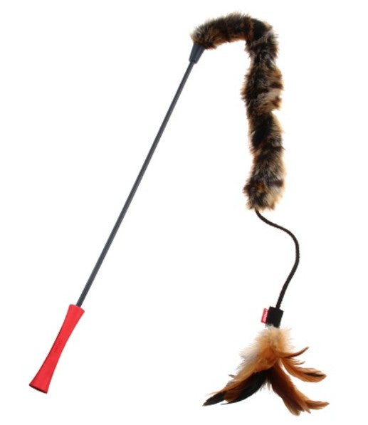 VARILLA PARA GATO 'FEATHER TEASER' COLA DE FELPA