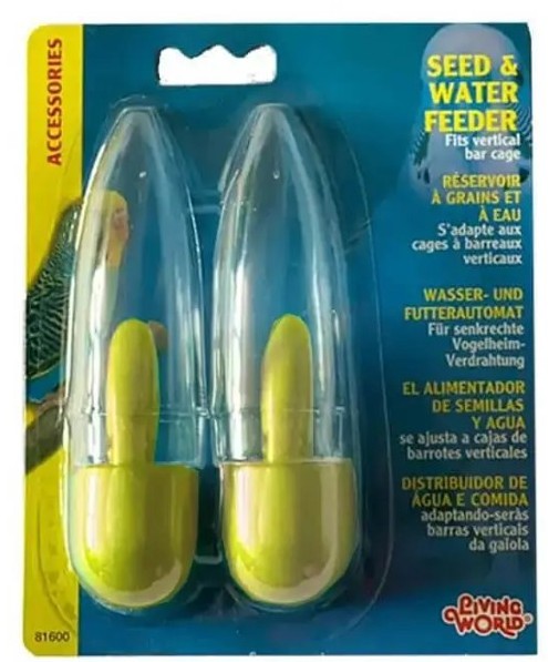 LIVING WORLD COMEDERO/BEBEDERO AVES MEDIANO 75 ML