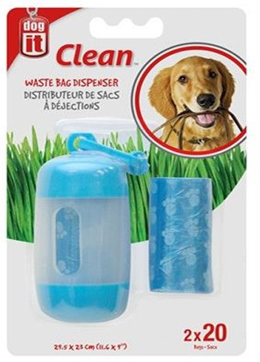 DISPENSADOR BOLSA FECAS AZUL 2X20 - DOGIT
