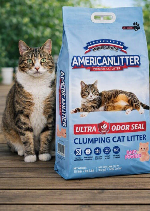 AMERICAN LITTER ULTRA ODOR SEAL TALCO BEBE 7 KG