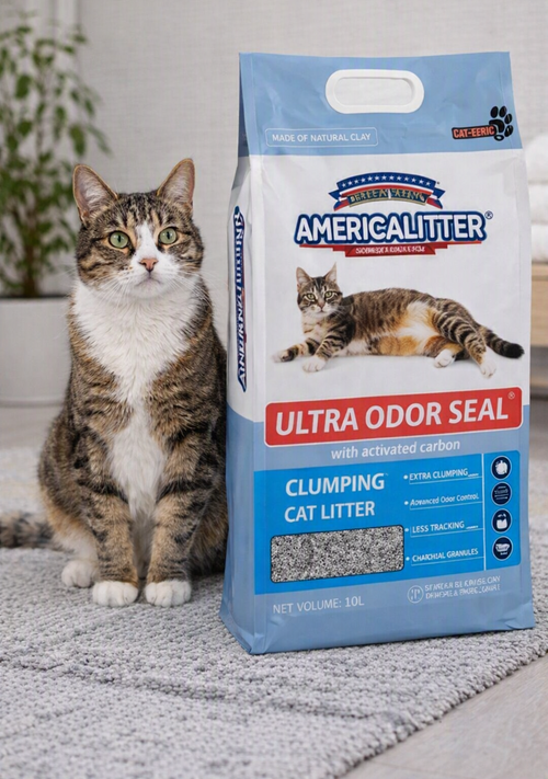 AMERICA LITTER ULTRA ODOR SEAL CARBON ACTIVO 7 KG