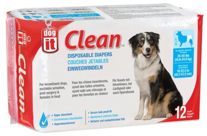 TALLA L PAÑALES PERRO DESECHABLES, DOGIT (16-25KG)