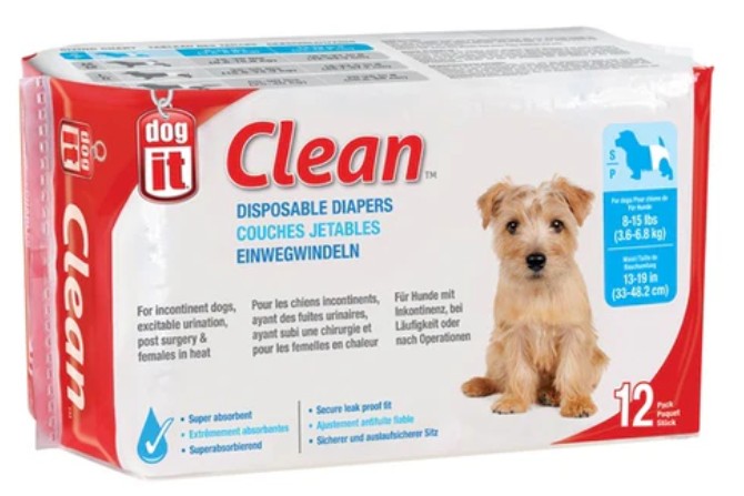 TALLA S  PAÑALES PERRO DESECHABLES,  DOGIT (3.5 -7KG)