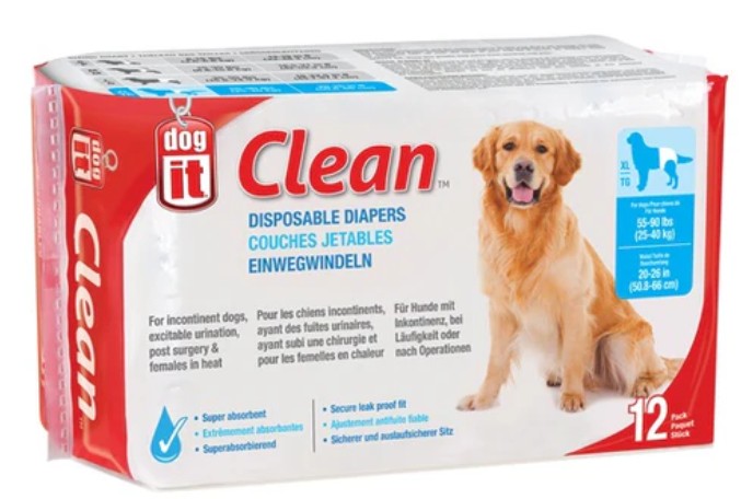 TALLA  XL PAÑALES PERROS DESECHABLES, DOGIT  (16-25KG)